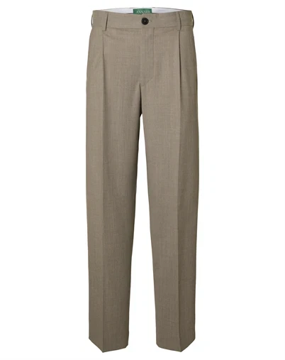 ANNARR - ANRNorr 261 Wool Blend Bukser - Dark Sand Melange